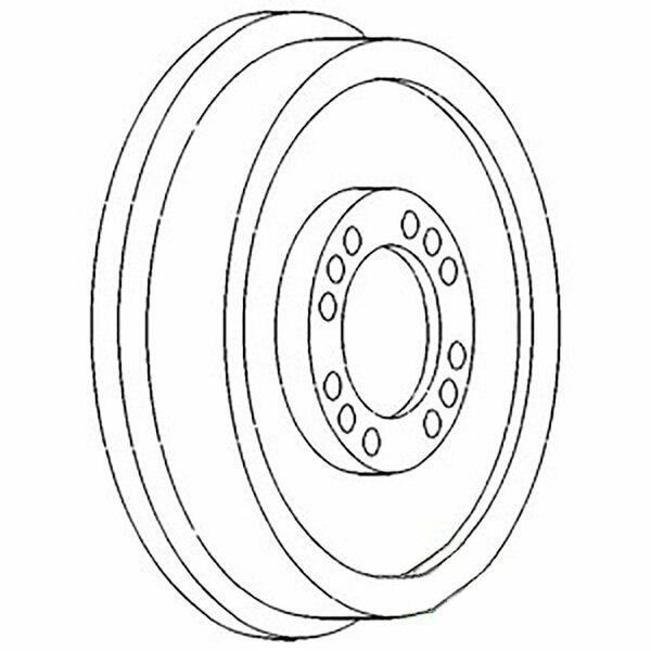 New Brake Drum Fits MF 20 2135 2200 30 3165 40 135 135UK 150 +, Aftermarket, Mfr#: 827707M1